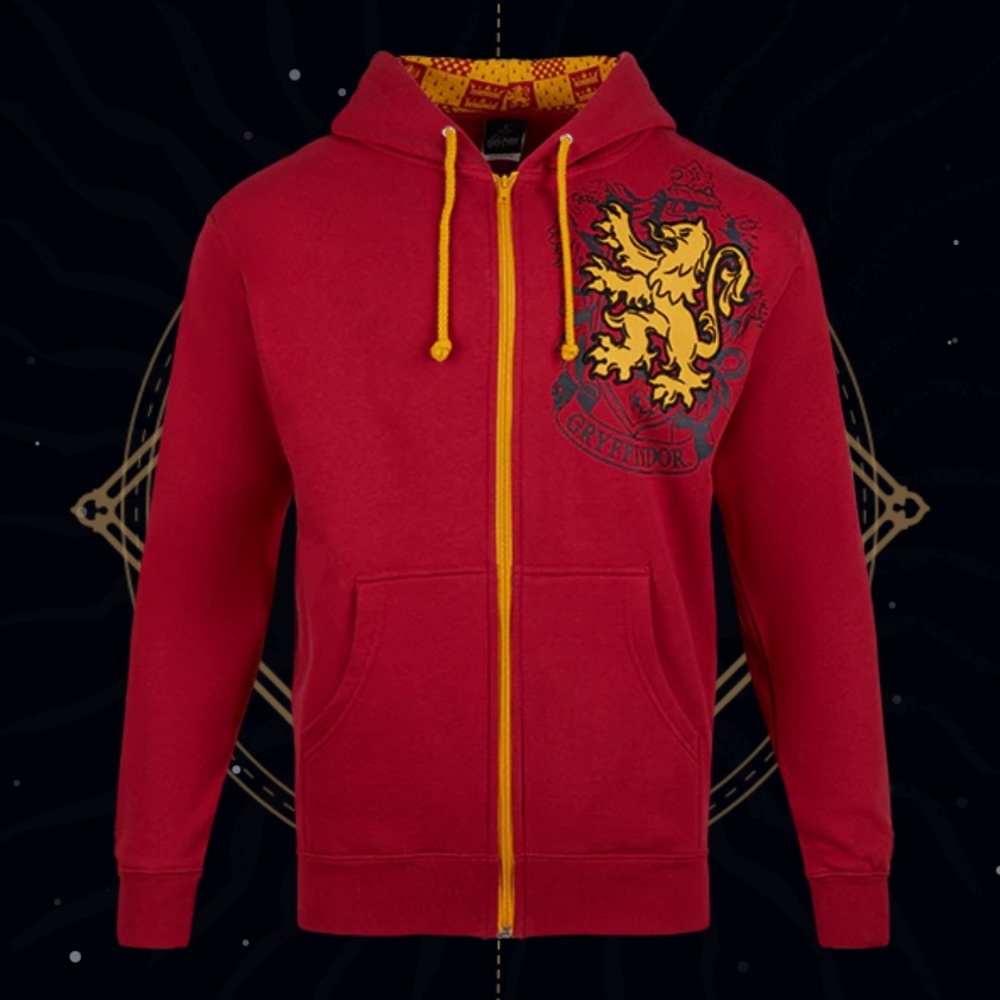 Harry Potter Gryffindor Zip Hoodie